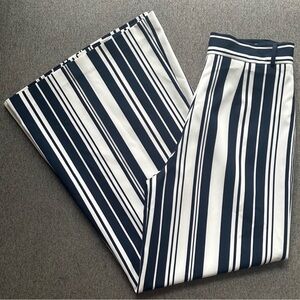 Lena Gabrielle High Waist Striped Trouser Wide Leg Pants Size 4